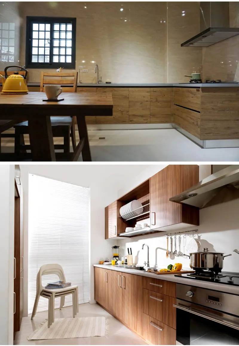 Pvc Wood Grain Film For Furniture Cover Kitchen Cabinet